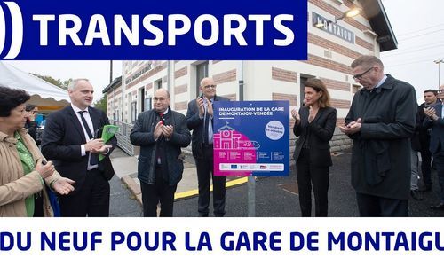 Inauguration du nouveau pole multi-modal de la gare de Montaigu (85)