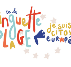 infographie avec texte : De la guinguette à la plage, je suis citoyen européen !