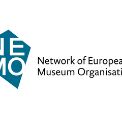 Logo avec texte "NEMO : Network of European Museum Organisation"